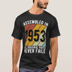 70-jährige Geburtstagskraftwagen Fans Geboren 1953 T-Shirt