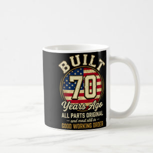 70-jähriger Mann Patriotische USA-Flagge Dad 70. G Kaffeetasse