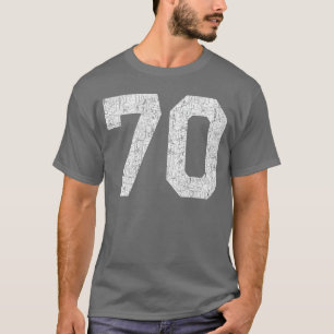 70 Jersey Uniforme Varsity Sport Nummer 70. Geburt T-Shirt
