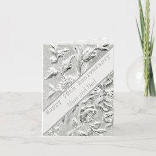 70. Jubiläum Editable Card Karte