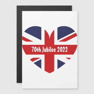 70. Jubilee 2022 Britische Flagge Magnetkarte