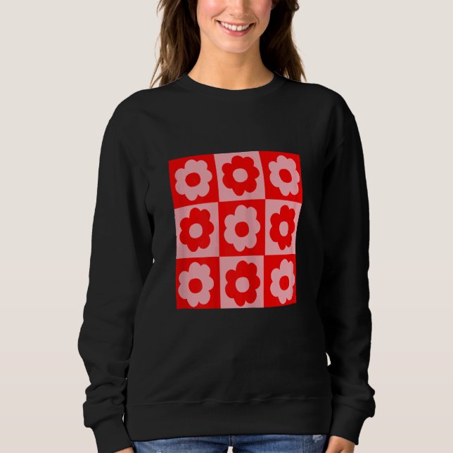 70 Krawatte Flaschen mit Blume Power Sweatshirt (Vorderseite)