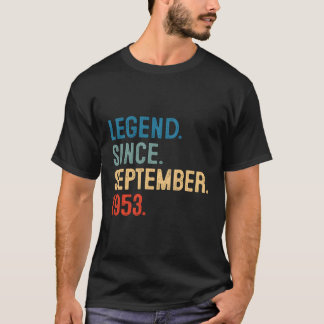 70 Legend seit September 1953 70. T-Shirt