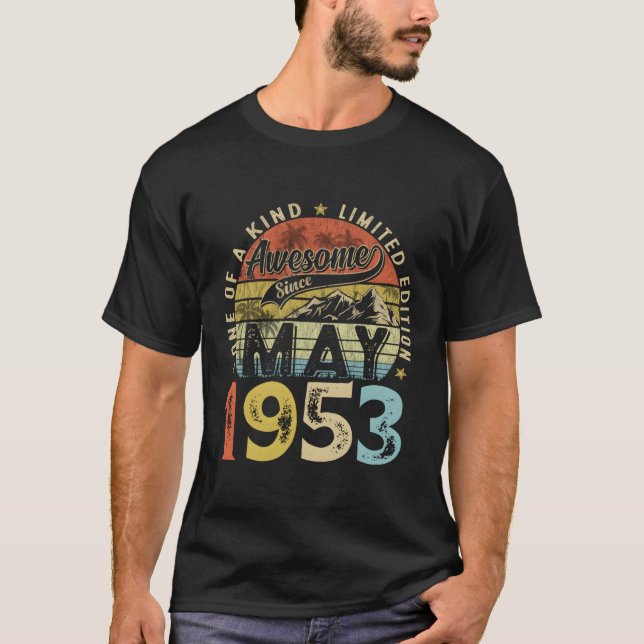 70. Mai 1953 für Dekorationen T-Shirt (Vorderseite)