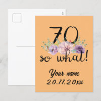 70 Na und - Lustiger 70. Geburtstag