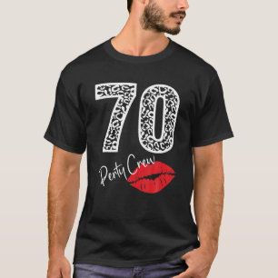 70 Party Crew trinken Bier Geschenke 70. Jubiläum T-Shirt