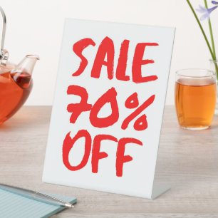 70 % Rabatt auf den Einzelhandel, Boutique Sign, K Sockelschild