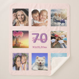 70. Rose Gold Rosa Rosa Foto Collage Sherpadecke