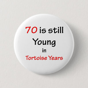 70 Schildkröten-Jahre Button