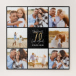 70 sehen gut aus als schwarzes Foto zum Geburtstag Puzzle<br><div class="desc">Feiern Sie Ihren 70. Geburtstag stilvoll mit diesem schwarzen und goldenen Effekt 70. Geburtstag. Modernes Design mit Skripttext und fett formatierter Grafik. Ändern Sie die Farbe,  um sie anzupassen. Teil einer Sammlung.</div>