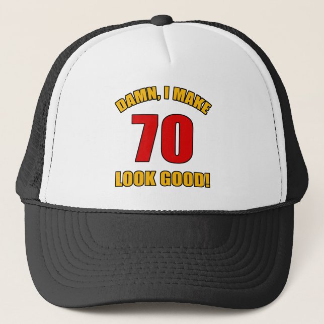 70 sieht gut aus! truckerkappe (Vorderseite)