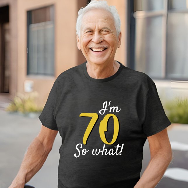 70 so, was Funny Inspirational Zitat 70. Geburtsta Tri-Blend Shirt (Von Creator hochgeladen)