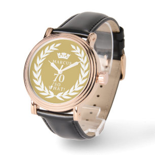 70 So, was Funny Laurel Wreath Crown 70. Geburtsta Armbanduhr