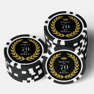 70 So, was Funny Laurel Wreath Crown 70. Geburtsta Pokerchips