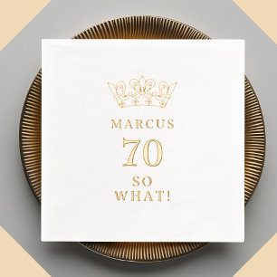 70 So, was Funny Laurel Wreath Crown 70. Geburtsta Servietten Mit Folie