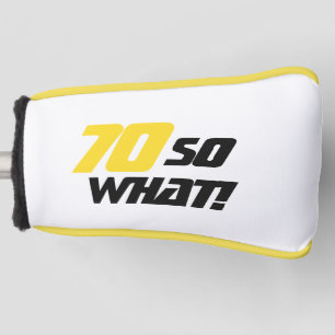 70 so, was Funny Typografy 70. Geburtstag Golf Headcover