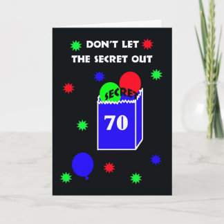 70. Überraschungs-Geburtstags-Party Einladung --
