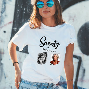 70 und fabelhaft 2 Foto 70. Geburtstag T-Shirt
