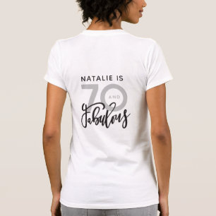 70 und fabelhaftes, modernes Geburtstagsgeschenk T-Shirt