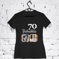 70 und fabulous Gold Glitzer 2 Foto 70. Geburtstag