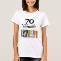 70 und fabulous Gold Glitzer 2 Foto 70. Geburtstag
