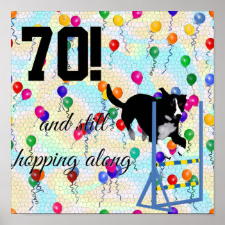 70! und hüpfe immer noch herum poster