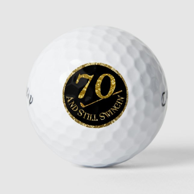 70 und immer noch schwingen' golfball (Vorderseite)