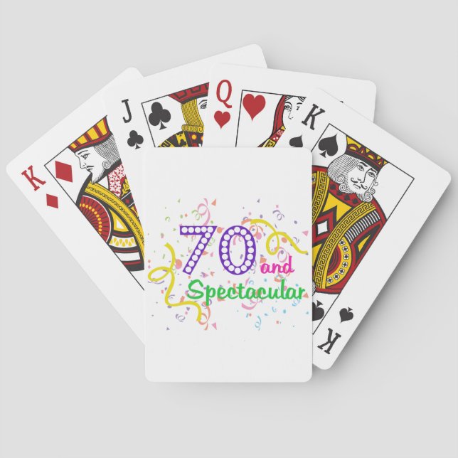70 und spektakulär spielkarten (Rückseite)