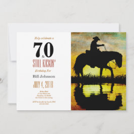 70 und Still Kickin' Geburtstagsparty Einladung