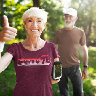 70 und Swanky Retro Rosa Palette Vintag Sunset T-Shirt