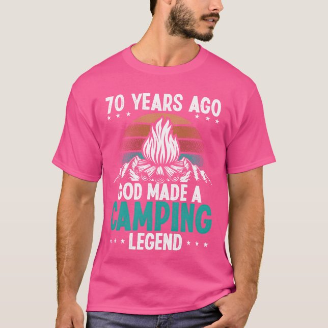 70 Year Old Camping Legend Scout 70Birthday Camper T-Shirt (Vorderseite)