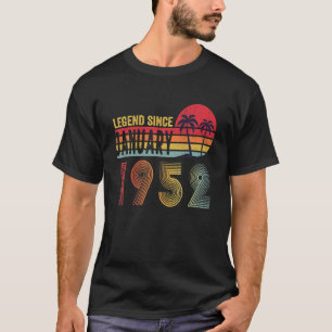 70 Years Old Retro Birthday Legend Since January 1 T-Shirt