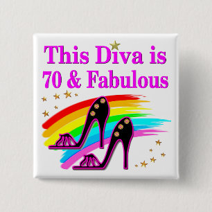 70 YR ALTER SHOE QUEEN BUTTON