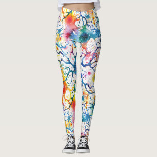 70er 60er Psychedelischer Hippie Retro Hip Leggings