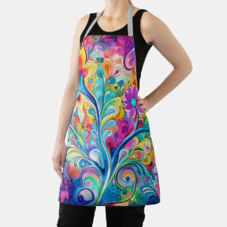 70er 60er Psychedelischer Hippie Retro Hip Schürze