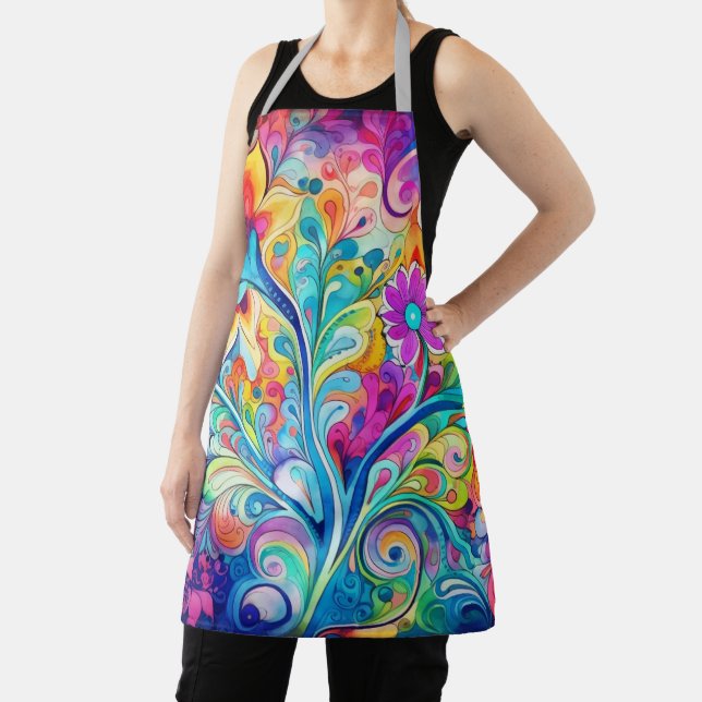 70er 60er Psychedelischer Hippie Retro Hip Schürze (InSitu)