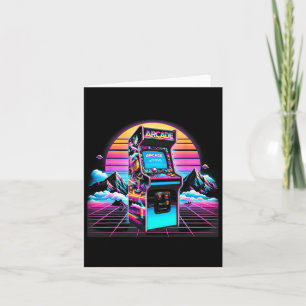 70er 80er 90er Vintage Retro Arcade-Videospiel Alt Karte