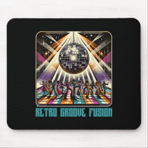 70er 80er Disco Retro Groove Fusion Funky Disc Mousepad