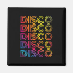 70er 80er Disco Tanzparty Vintage Retro Old School Magnet