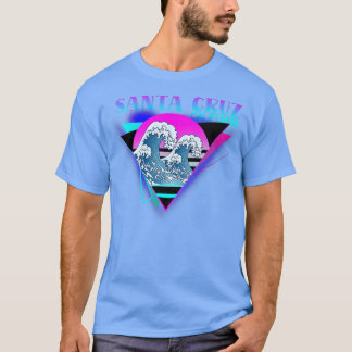 70er 80er in California City Santa Cruz wave  T-Shirt