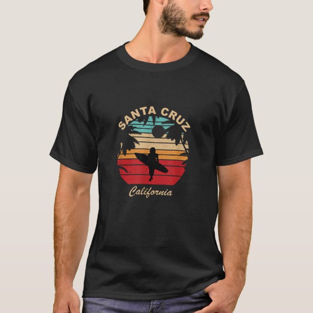 70er 80er in Kalifornien City Santa Cruz Surf T-Shirt (Vorderseite)