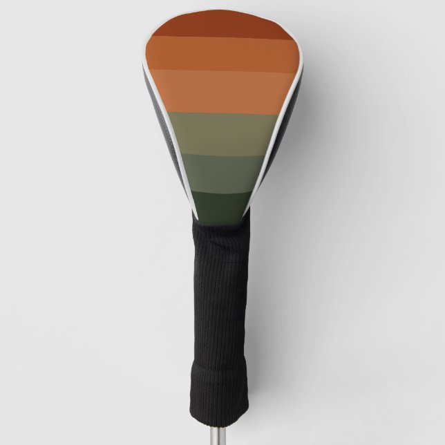 70er 80er Retro Streifen Golf Headcover (Vorderseite)