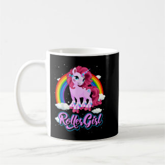 70er 80er Roller Girl Vintag Skaten Unicorn 2197 Kaffeetasse