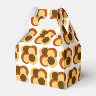 70er Abstrakte geometrische Rundformen Geschenkschachtel