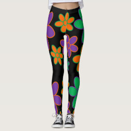 70er Blume Power Leggings