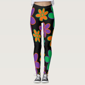 70er Blume Power Leggings