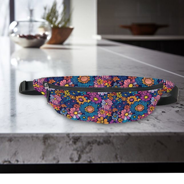 70er Boho Floral Blume Bauchtasche (Von Creator hochgeladen)