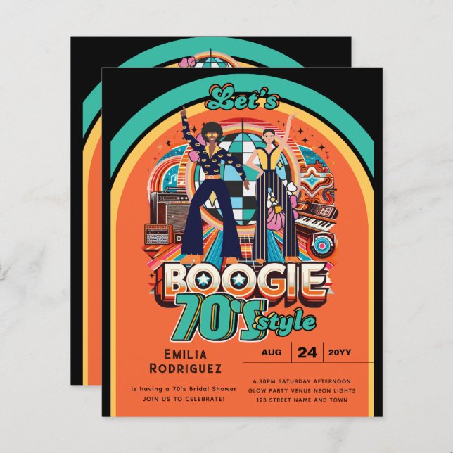 70er Boogie Retro Disco Tassino (Vorne/Hinten)