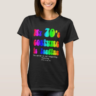 70er Costume Halloween Rainbow Vintagen Party der T-Shirt