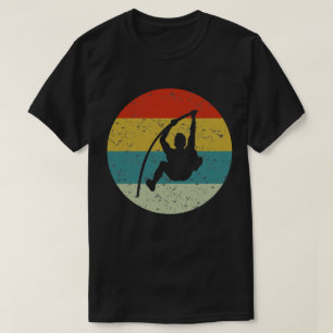 70er der Vintagen Silhouette mit hohem Sprung T-Shirt